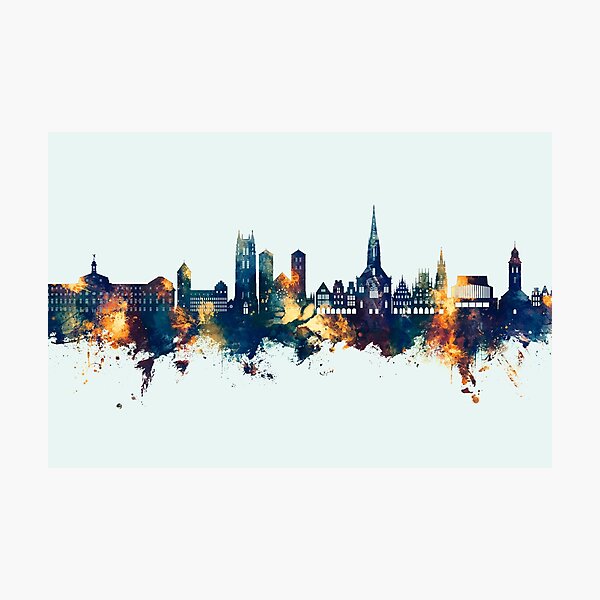 Item preview, Münster Germany Skyline designed and sold by MICHAEL TOMPSETT.
