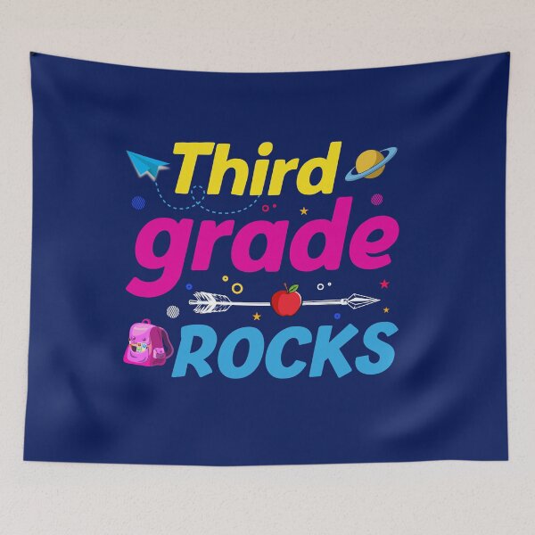 Item preview, Third Grade Rocks Back To School 3rd Graders & Teachers designed and sold by TrenddyArts.