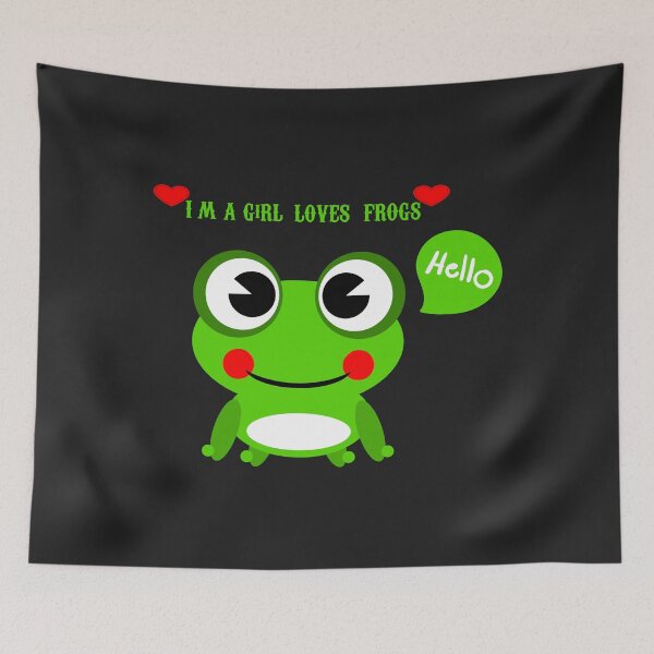Item preview, Just a Girl who Loves Frogs Gift designed and sold by hadilino.