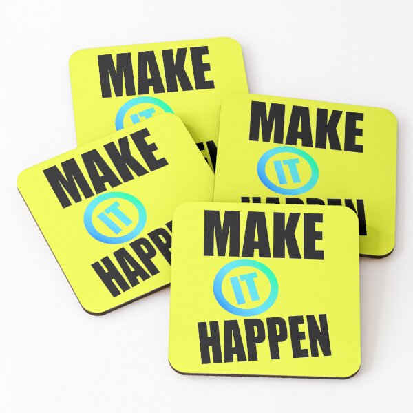 Item preview, Make It Happen - Inspiring Quote  designed and sold by LordAudes.