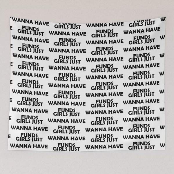Item preview, Girls just wanna have funds! Funny sarcastic black cursive typography designed and sold by Deegital18.