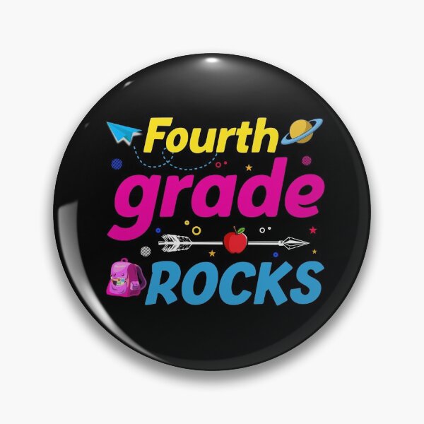 Item preview, Fourth Grade Rocks Back To School 4th Graders & Teachers designed and sold by TrenddyArts.
