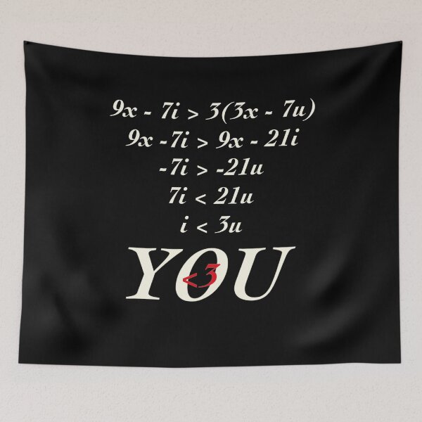 Item preview, I Love You Math designed and sold by TheUnknown93.