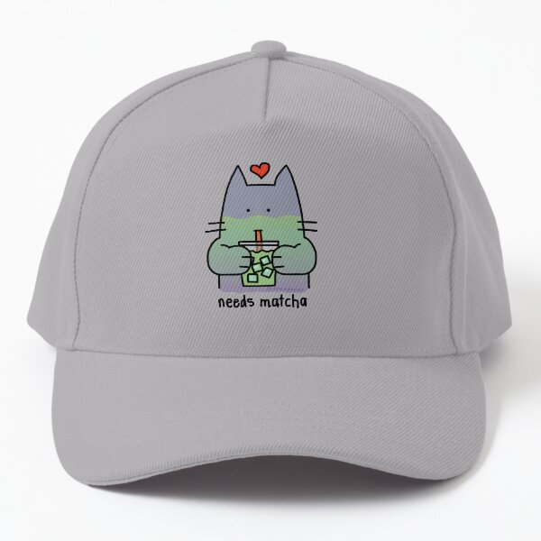 Iced Matcha Cat Baseball Cap