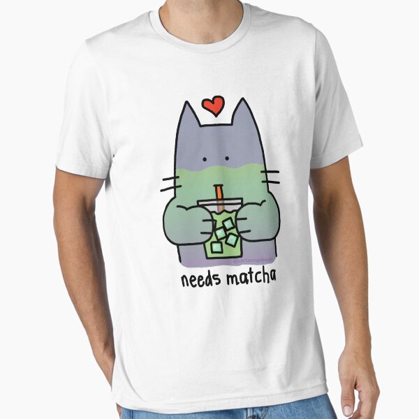 Iced Matcha Cat Essential T-Shirt