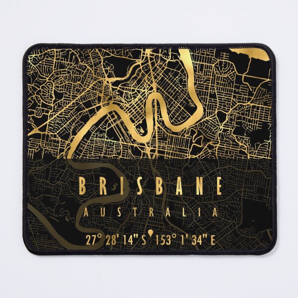 Item preview, Mapa de Brisbane Australia designed and sold by hatimelhag.