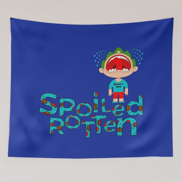 Item preview, Spoiled Rotten Crying Boy Funny Kid Tantrum Typography designed and sold by BeeZBeez.