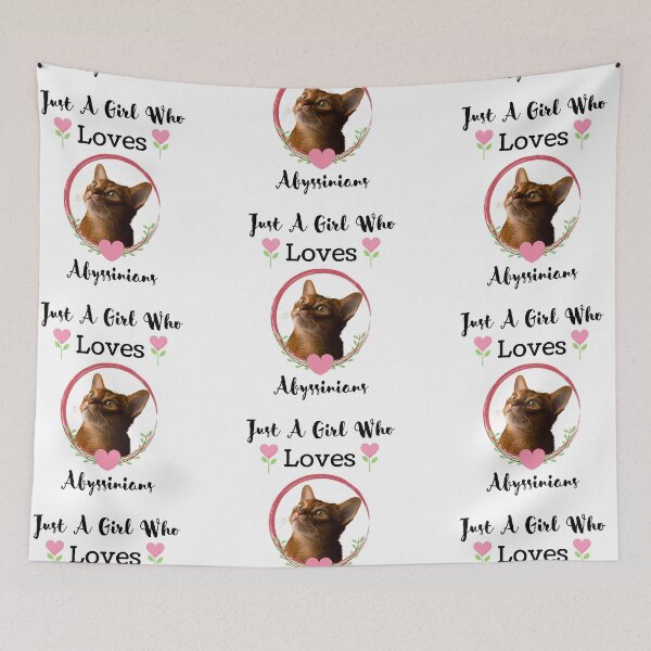 Item preview, Just A Girl Who Loves Abyssinians designed and sold by SewnMemories.