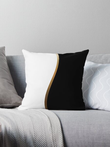 Artikel-Vorschau von Schwarz und Weiß, Gold Wave, designt und verkauft von carolinadesigna.
