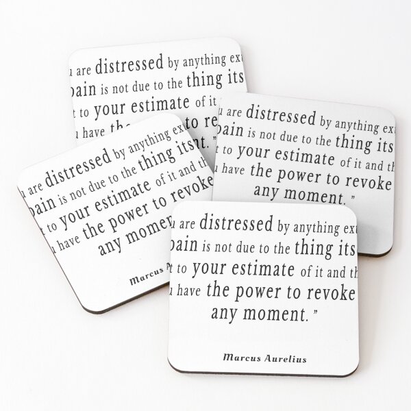 Item preview,  Marcus Aurelius quotes: attitude, distress, mind-over-body, pain, stoicism designed and sold by FranceLibre.