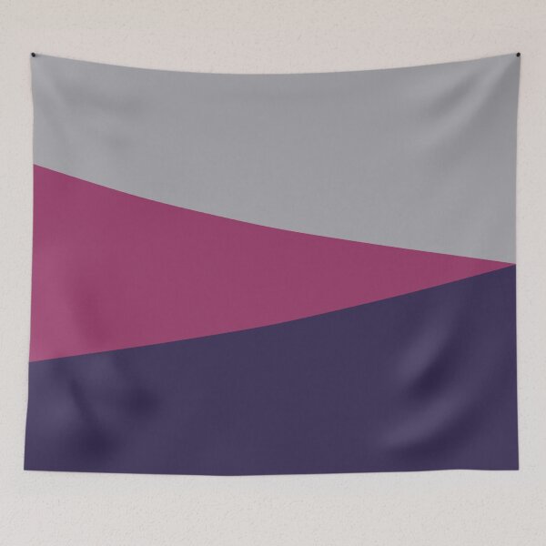 Item preview, NAVY BLUE, MAROON RED and METALLIC SILVER GREY GEOMETRIC DESIGN PRINT designed and sold by RachelMacht.
