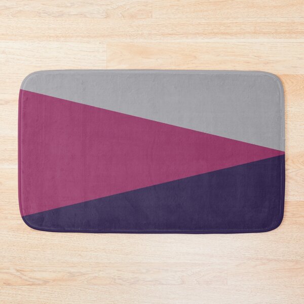 Item preview, NAVY BLUE, MAROON RED and METALLIC SILVER GREY GEOMETRIC DESIGN PRINT designed and sold by RachelMacht.