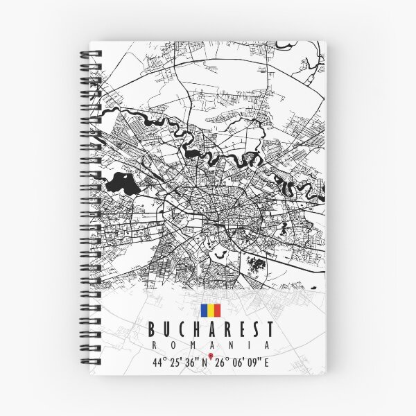 Item preview, Bucharest Map Romania designed and sold by hatimelhag.