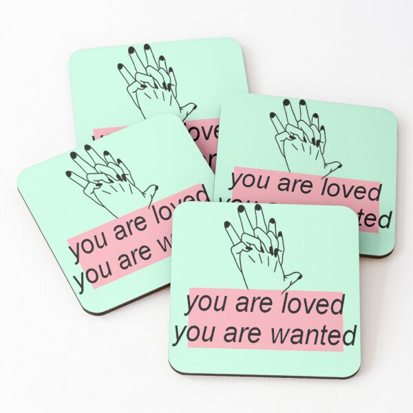Item preview, you're loved, you're wanted. designed and sold by Shimaa El-Mansy.