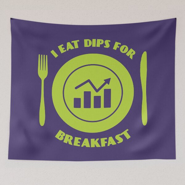 Item preview, I eat dips for breakfast - stock market graphic  designed and sold by Luhmdesign.