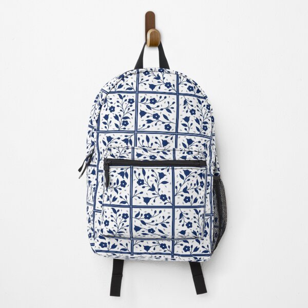 Item preview, Blue and White Floral Tiles designed and sold by ArabicMerch.
