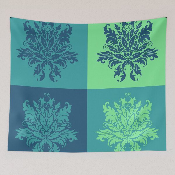 Item preview, Abstract Patterns on Ceramic ( Green and  Blue) designed and sold by Vimbuy.
