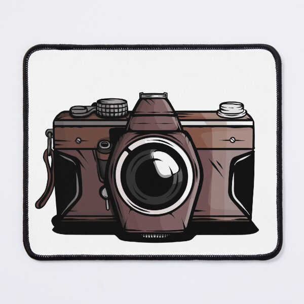 Item preview, Digitally cartoon brown camera designed and sold by jdvsart.