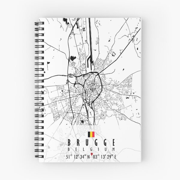 Item preview, Brugge Map Belgium designed and sold by hatimelhag.