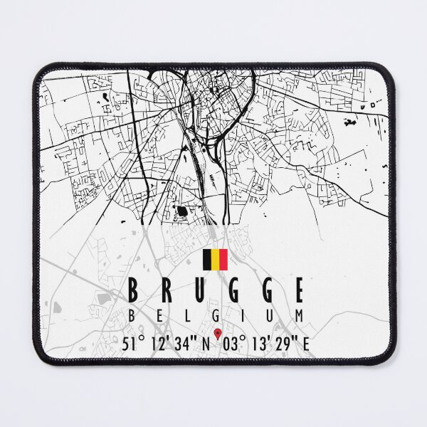 Item preview, Brugge Map Belgium designed and sold by hatimelhag.