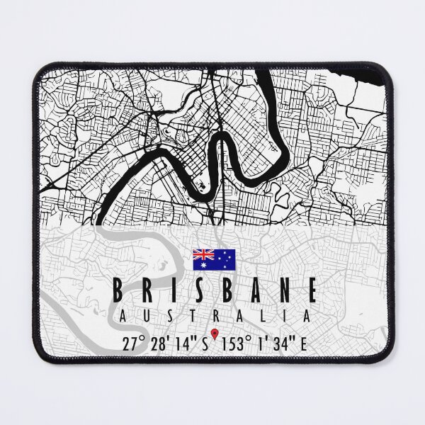 Item preview, Mapa de Brisbane Australia designed and sold by hatimelhag.