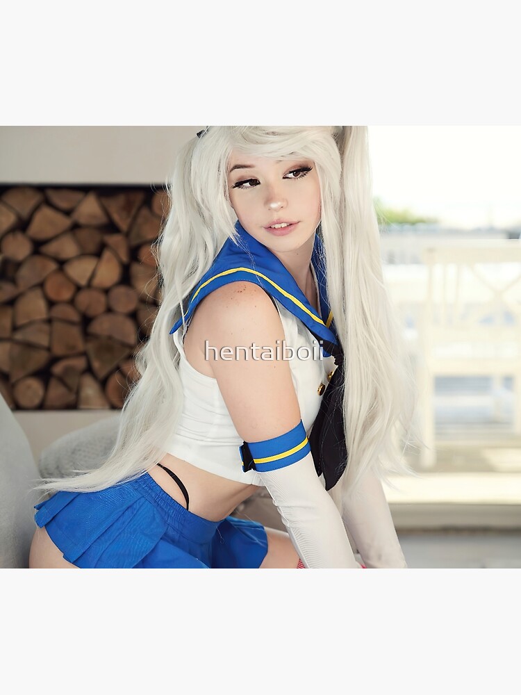 Belle Delphine Shimakaze Azur Lane Cosplay Tapestry For Sale By Hentaiboii Redbubble