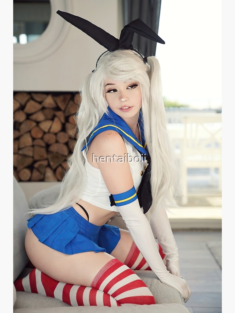 "Belle Delphine, Shimakaze Azur Lane Cosplay" Canvas Print for Sale by