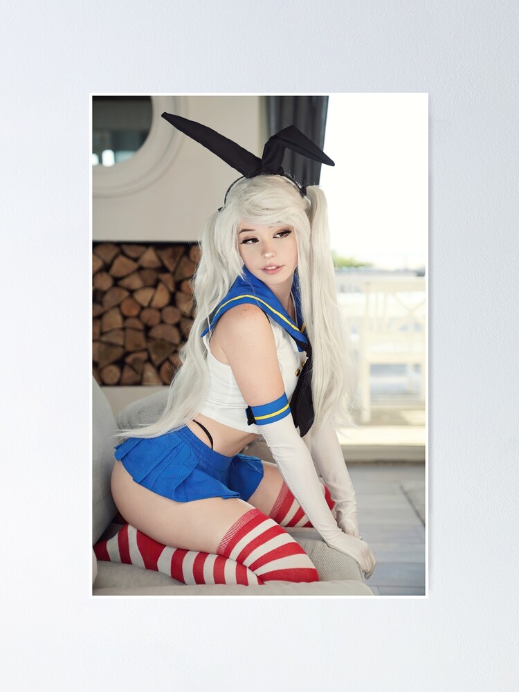 "Belle Delphine, Shimakaze Azur Lane Cosplay" Poster for Sale by