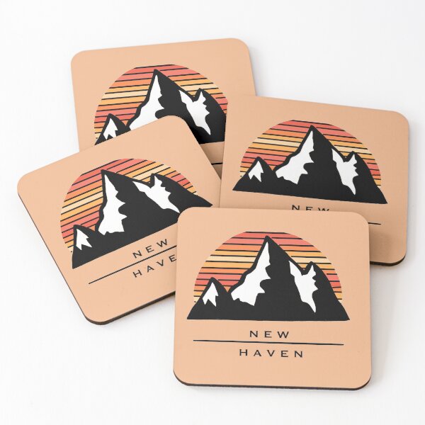 Item preview, New Haven, Connecticut, minimalist mountain design designed and sold by Achibebon.