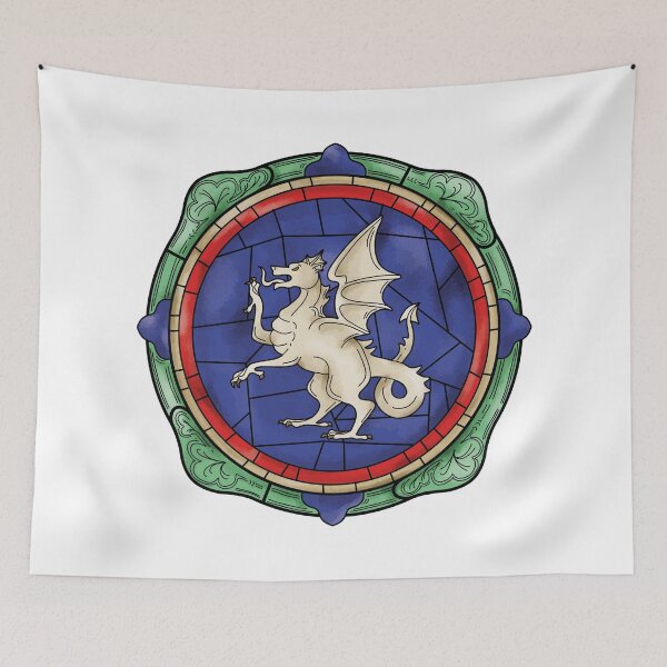 Item preview, Mythological Stained Glass - The Dragon designed and sold by Alukia.
