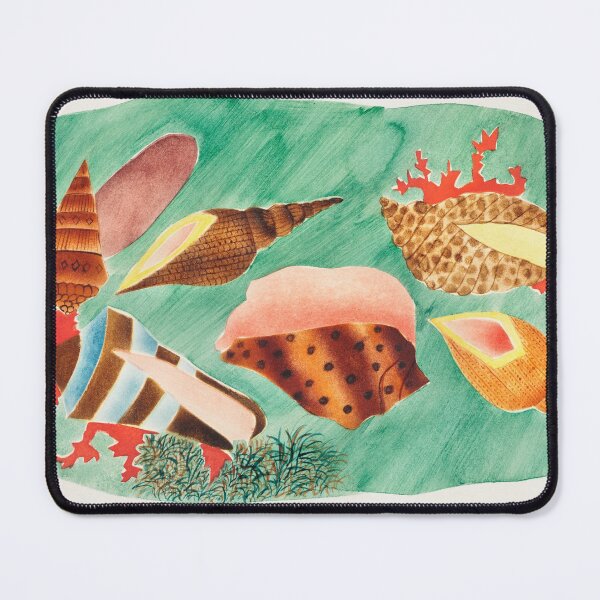Item preview, Shells in seaweed by Mary Altha Nims (1817–1907). Original from The Cleveland Museum of Art. designed and sold by LenaShines.