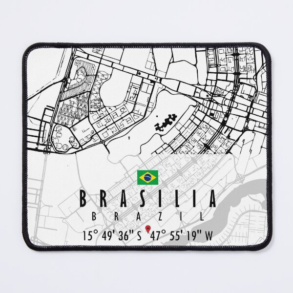 Item preview, Brasilia Map Brazil designed and sold by hatimelhag.