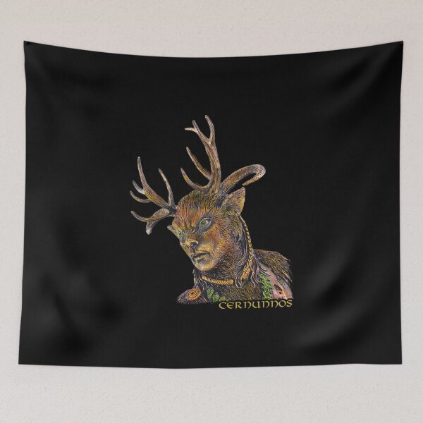 Aperçu de l'œuvre Dieu celtique à cornes de cerf de Cernunnos créée et vendue par signsandsymbols.