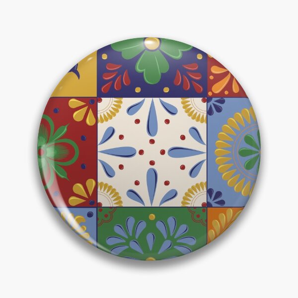 Item preview, Mexican Talavera Tiles Colorful Pattern designed and sold by Akbaly.