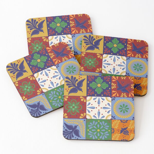Item preview, Mexican Talavera Tiles Colorful Pattern designed and sold by Akbaly.
