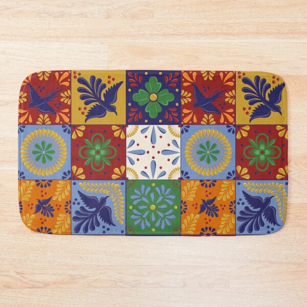 Item preview, Mexican Talavera Tiles Colorful Pattern designed and sold by Akbaly.