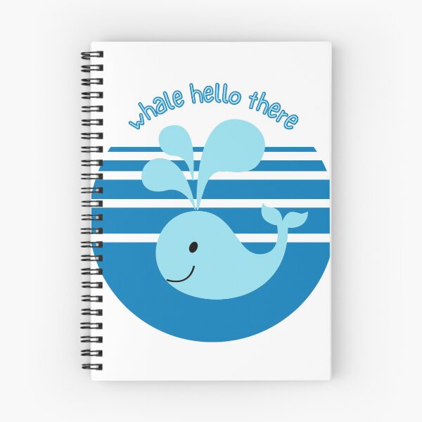 Item preview, Whale hello there - Animal pun designed and sold by The Agreeable Raven.