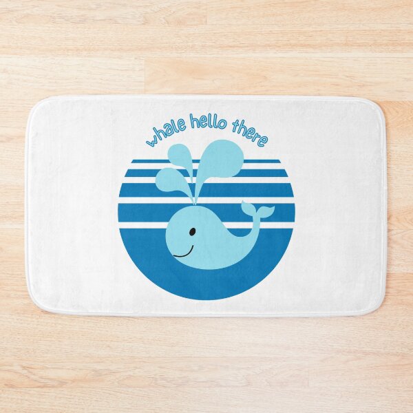 Item preview, Whale hello there - Animal pun designed and sold by The Agreeable Raven.