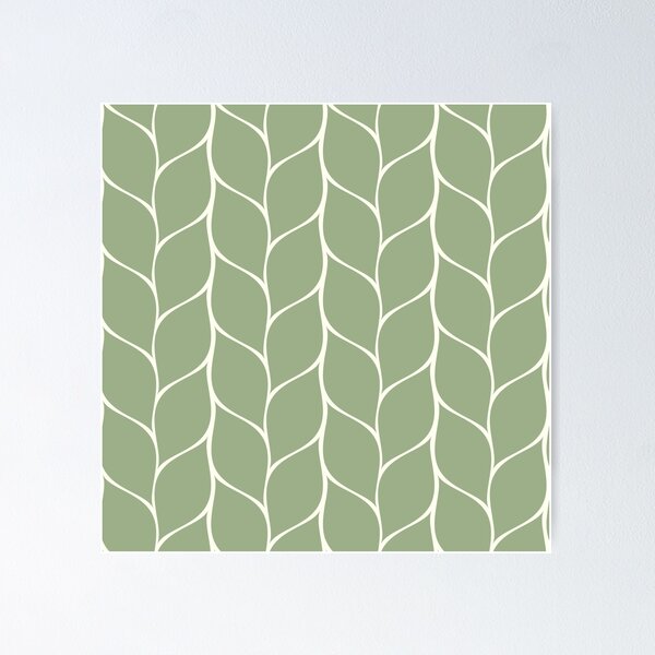 Palm Leaf Print Minimalist Green Sage Green Aesthetic Print Wall