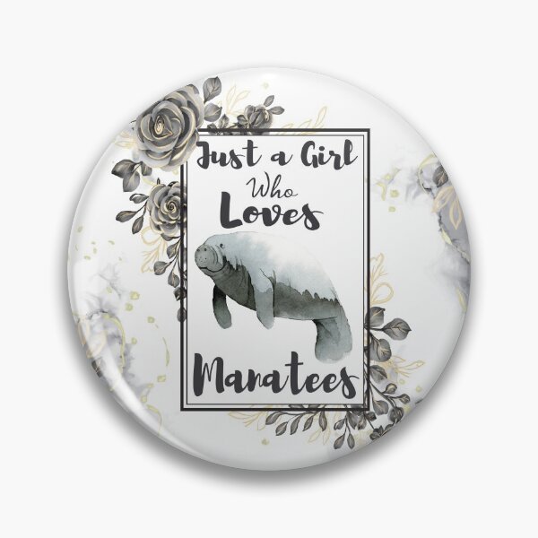 Item preview, Just A Girl Who Loves Manatees, Black And Gold Flowers, vintage roses,  for womens and girls designed and sold by FreeMood.
