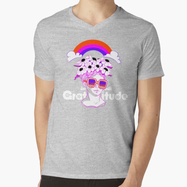 Live with Gratitude V-Neck T-Shirt