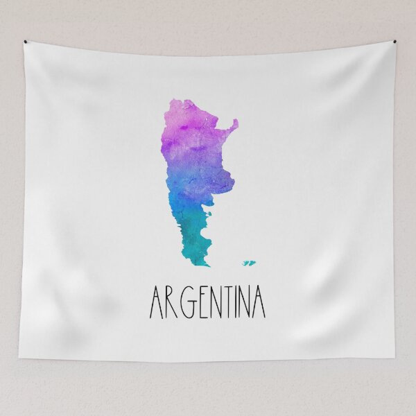 Item preview, Argentina Watercolor Map - Argentine designed and sold by MountainD.