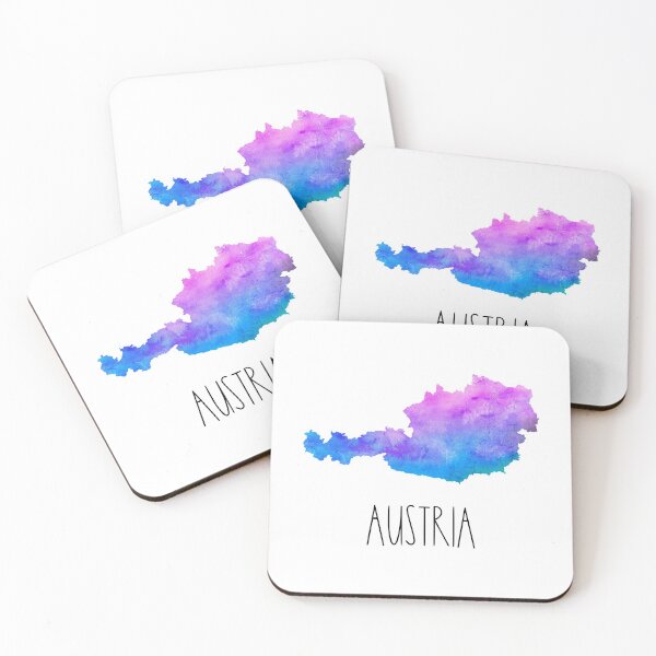 Item preview, Austria Watercolor Map - Austrian designed and sold by MountainD.