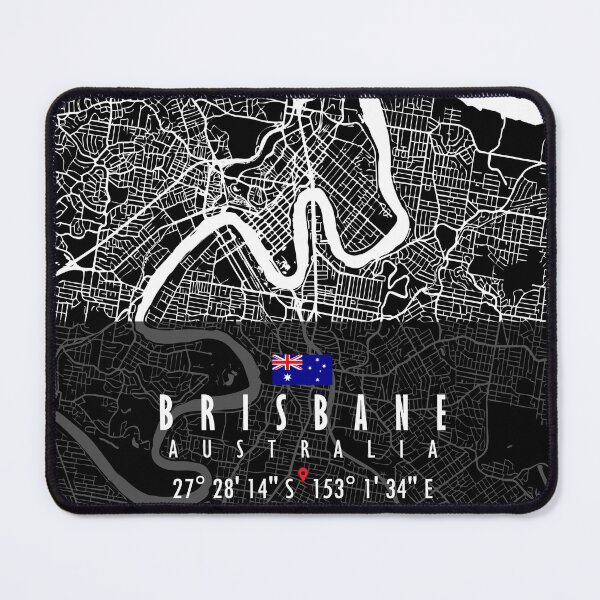 Item preview, Mapa de Brisbane Australia designed and sold by hatimelhag.