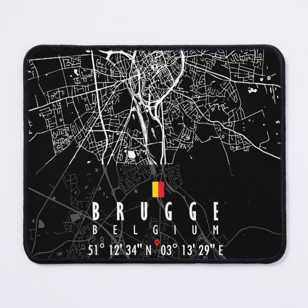 Item preview, Brugge Map Belgium designed and sold by hatimelhag.