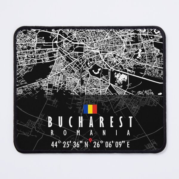 Item preview, Bucharest Map Romania designed and sold by hatimelhag.