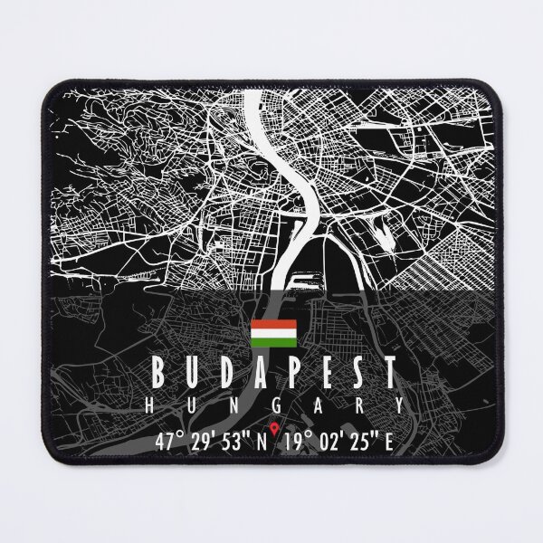 Item preview, Budapest Map Hungary designed and sold by hatimelhag.