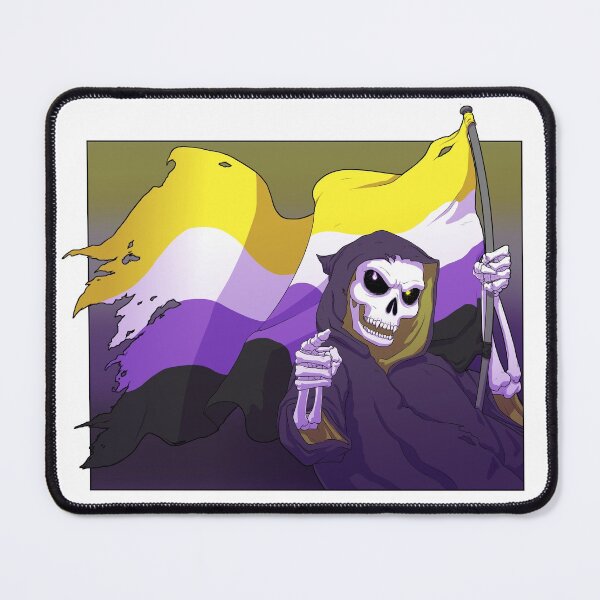 Item preview, skeleton nonbinary pride (textless version) designed and sold by galaxia-prince.