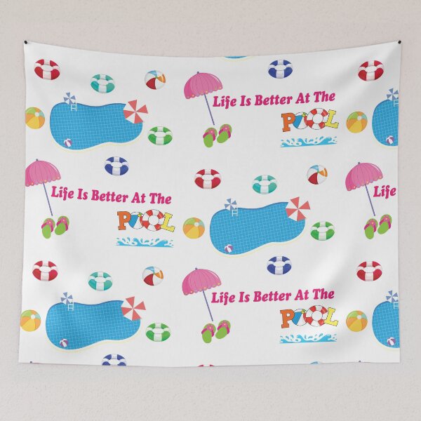 Item preview, Life is Better at The Pool designed and sold by omegaplus.