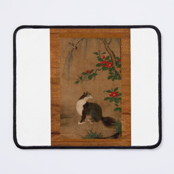 Item preview, The Musk Cat and the Bird at the Blooming Camellia - XVI Century Japan designed and sold by WaratahColours.